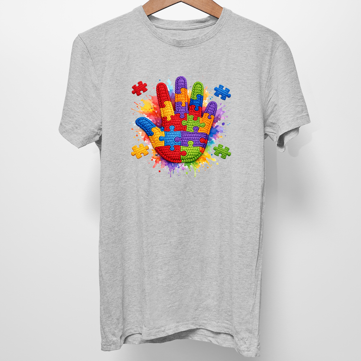 Autism Hand Puzzle T-Shirt- Autism Collection