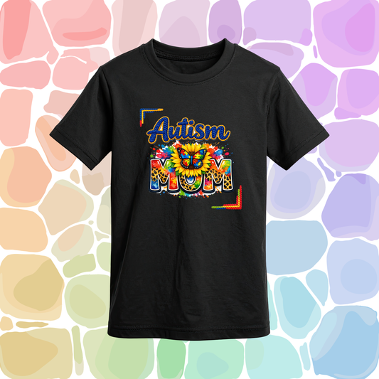 Autism Mom Crochet Puzzle T-Shirt- Autism Collection
