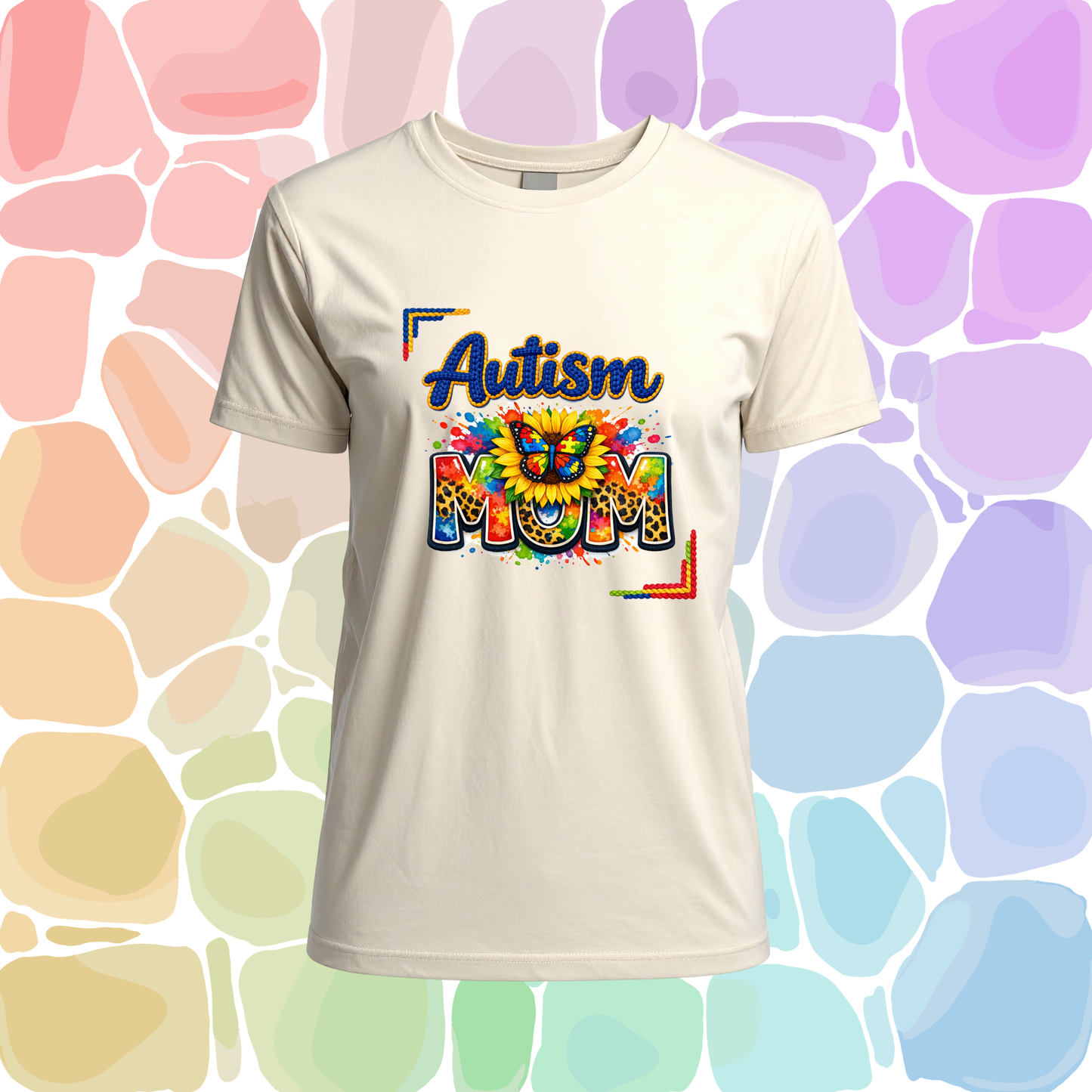 Autism Mom Crochet Puzzle T-Shirt- Autism Collection