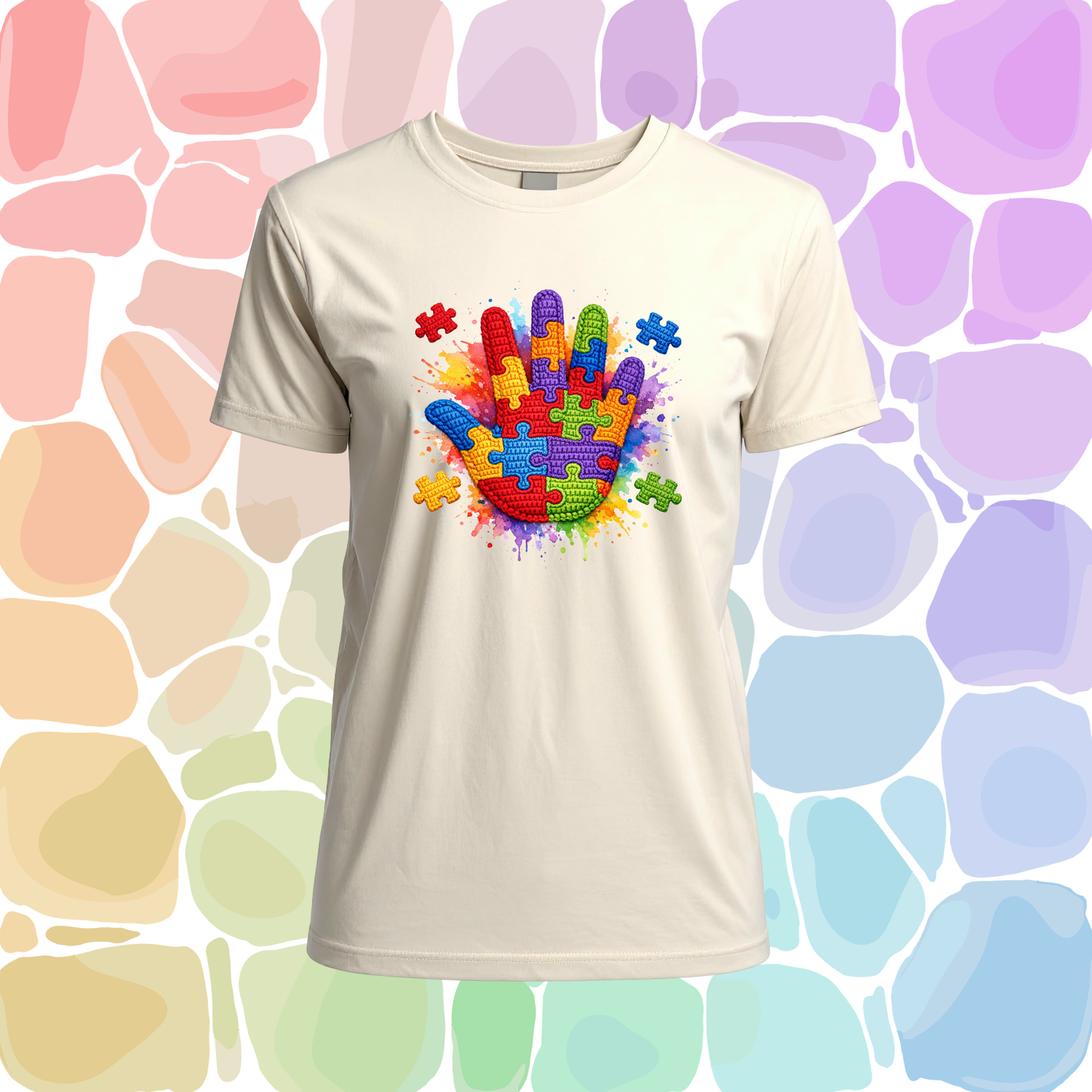 Autism Hand Puzzle T-Shirt- Autism Collection