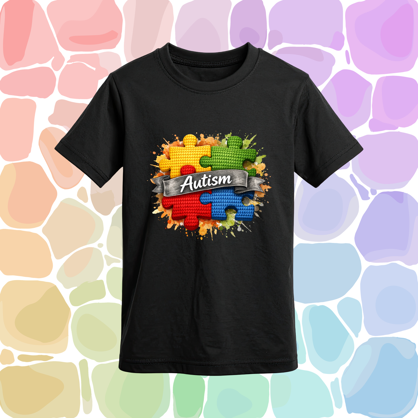 Autism Puzzle piece T-Shirt- Autism Collection