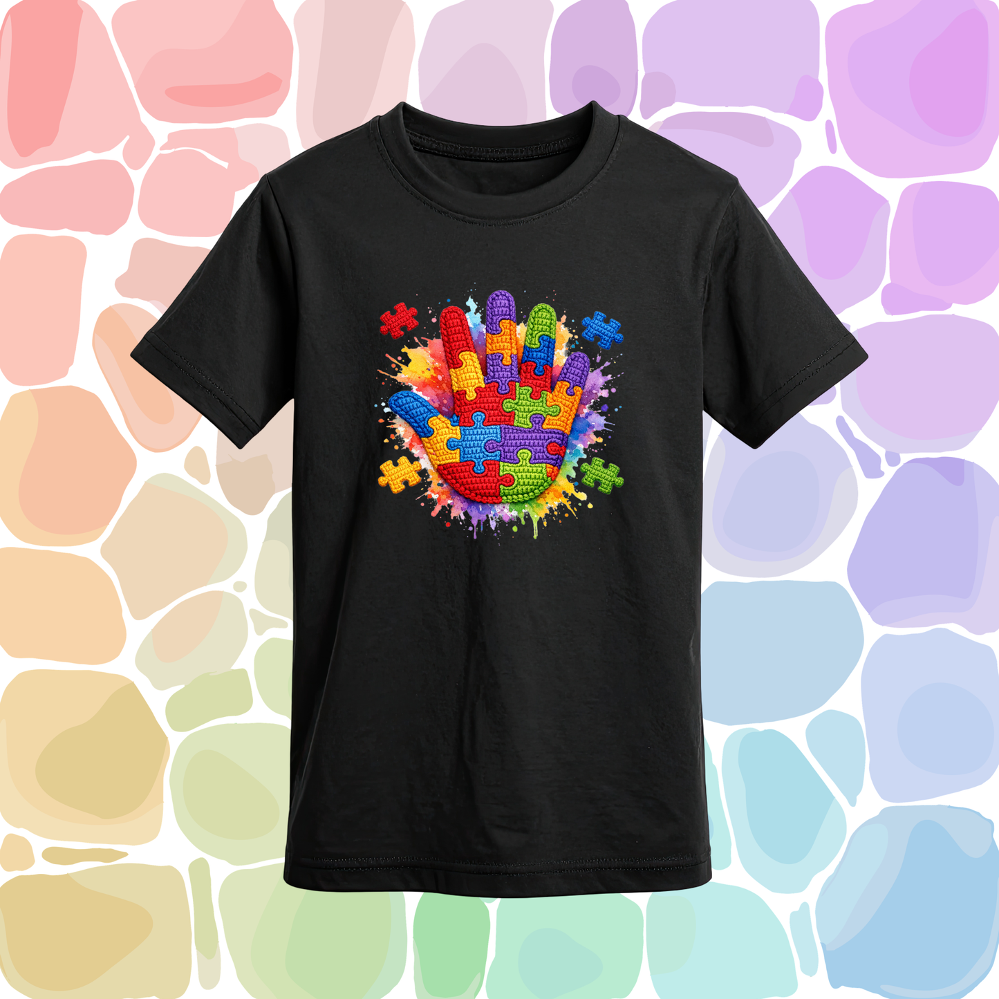 Autism Hand Puzzle T-Shirt- Autism Collection