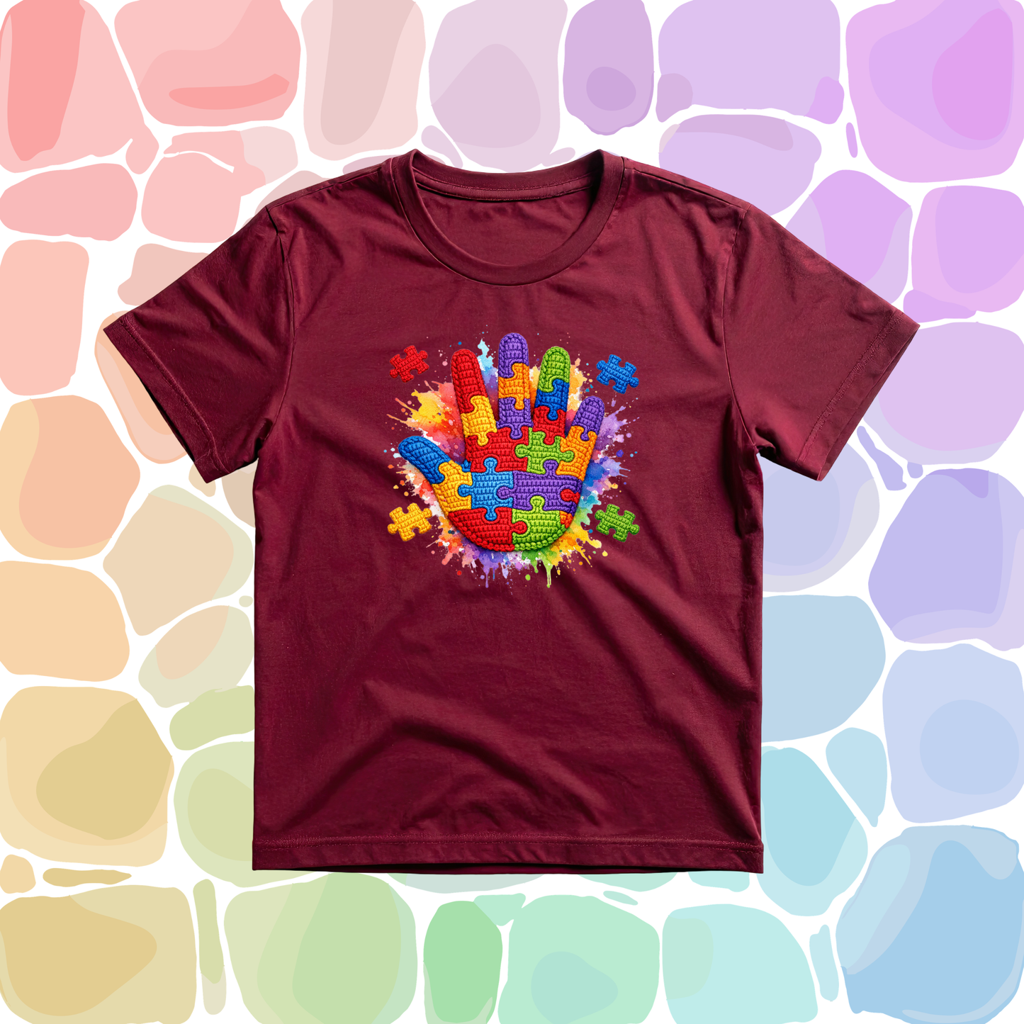 Autism Hand Puzzle T-Shirt- Autism Collection