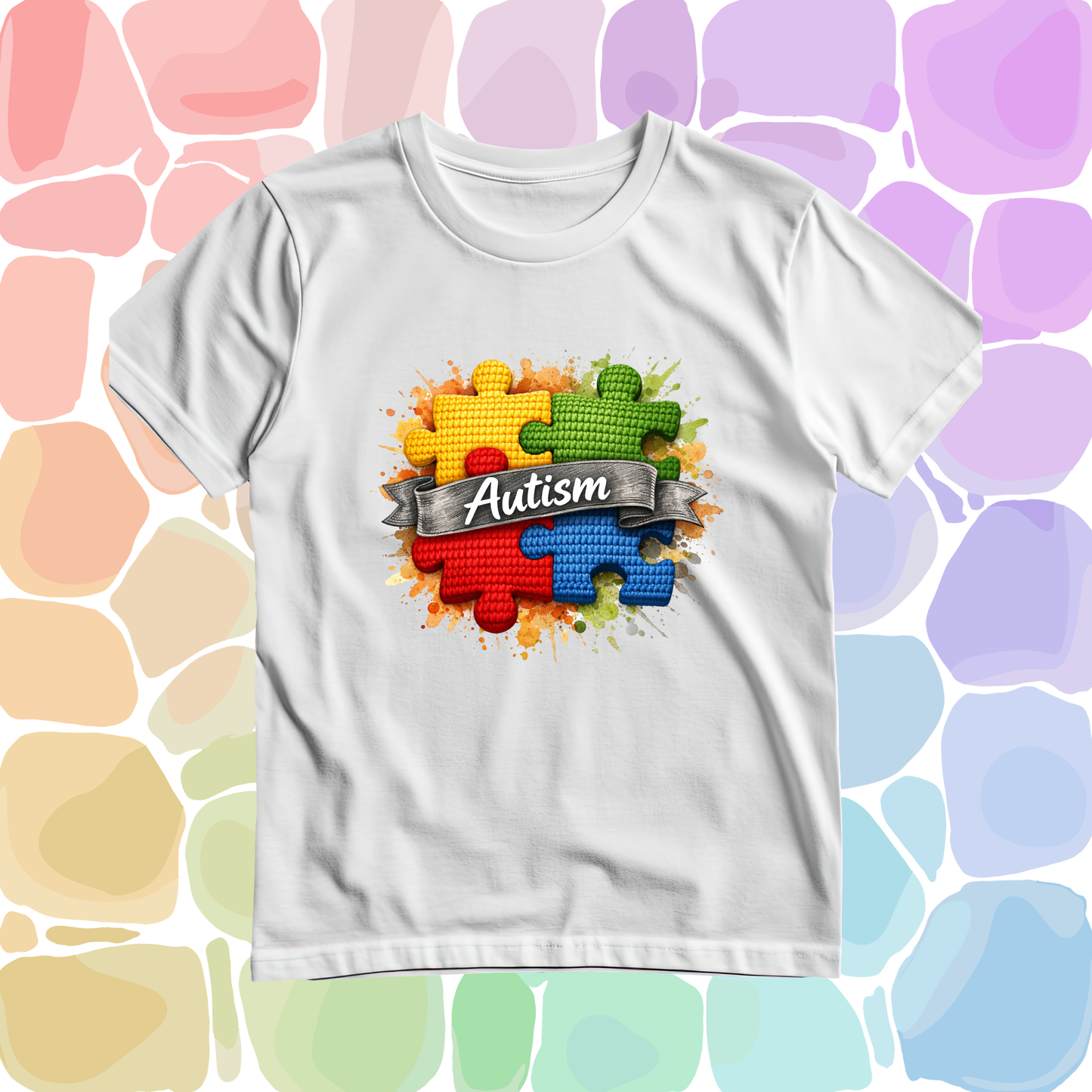 Autism Puzzle piece T-Shirt- Autism Collection